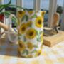 Medium China Jug In Sunflower Design, thumbnail 8 of 10