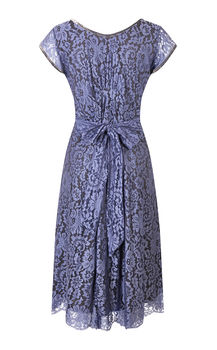 Lace Dress With Sweetheart Neckline In Amethyst Lace, 3 of 3