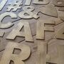 Home And Garden Personalised Christmas Signs , Gold Metal Letter Decorations , Any Word You Like, thumbnail 8 of 8