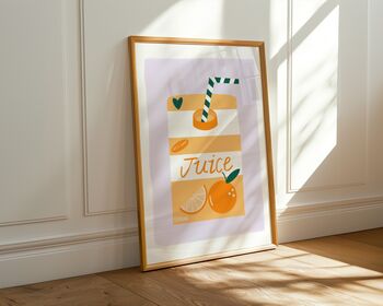Orange Juice Art Print, 8 of 9