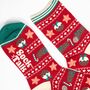 Women's Bamboo Socks Red Christmas Pudding, thumbnail 4 of 5