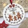 First Christmas As A Family Acrylic Decoration Gingerbread, thumbnail 1 of 3