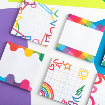 Geometric Shapes Sticky Notes Pad, 6 of 6