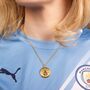 Manchester City Football Club Gold Finish Crest Necklace, thumbnail 3 of 8