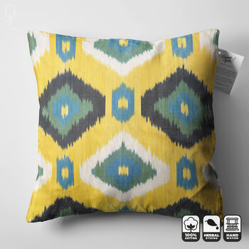 Ikat Decorative Hand Woven Pillow Cover, 6 of 8