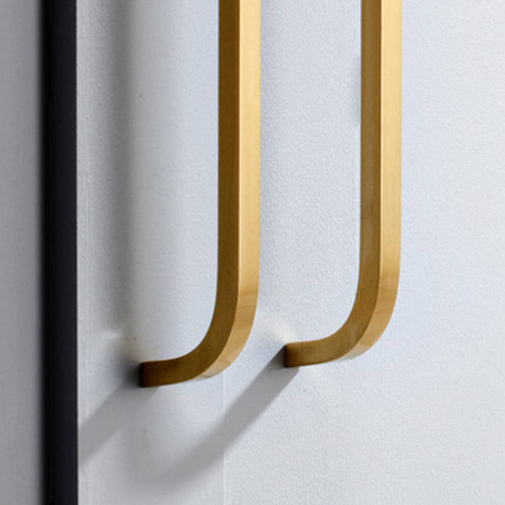 Solid Brass Modern Long Kitchen Bar Door Handles By Pushka Home ...