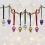 Eight Festive Acorns With Velvet Loops, thumbnail 1 of 4