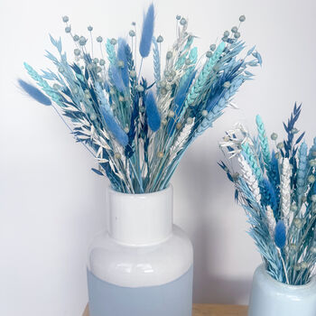 Blue Wheat Dried Flower Arrangement, 4 of 7