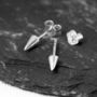 Spike Stud Earrings On A Customisable Gift Card, thumbnail 2 of 10