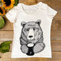 Cuppa Bear Women's Organic T Shirt, thumbnail 1 of 5