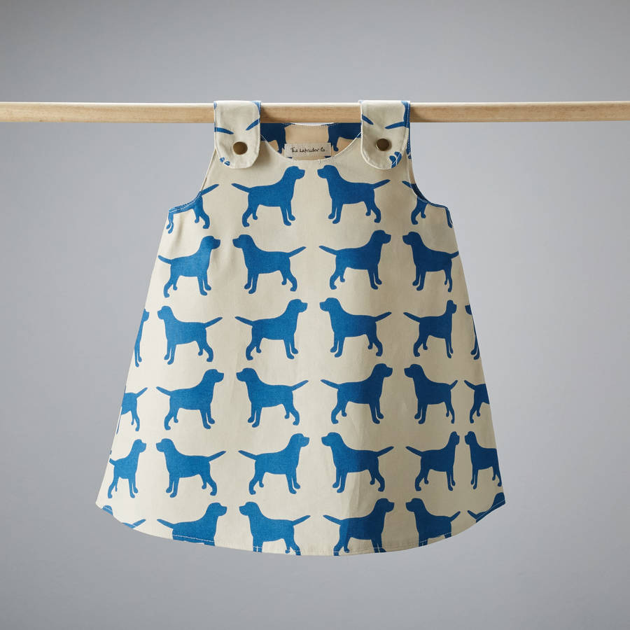 Blue Labrador Pinafore Dress By The Labrador Company