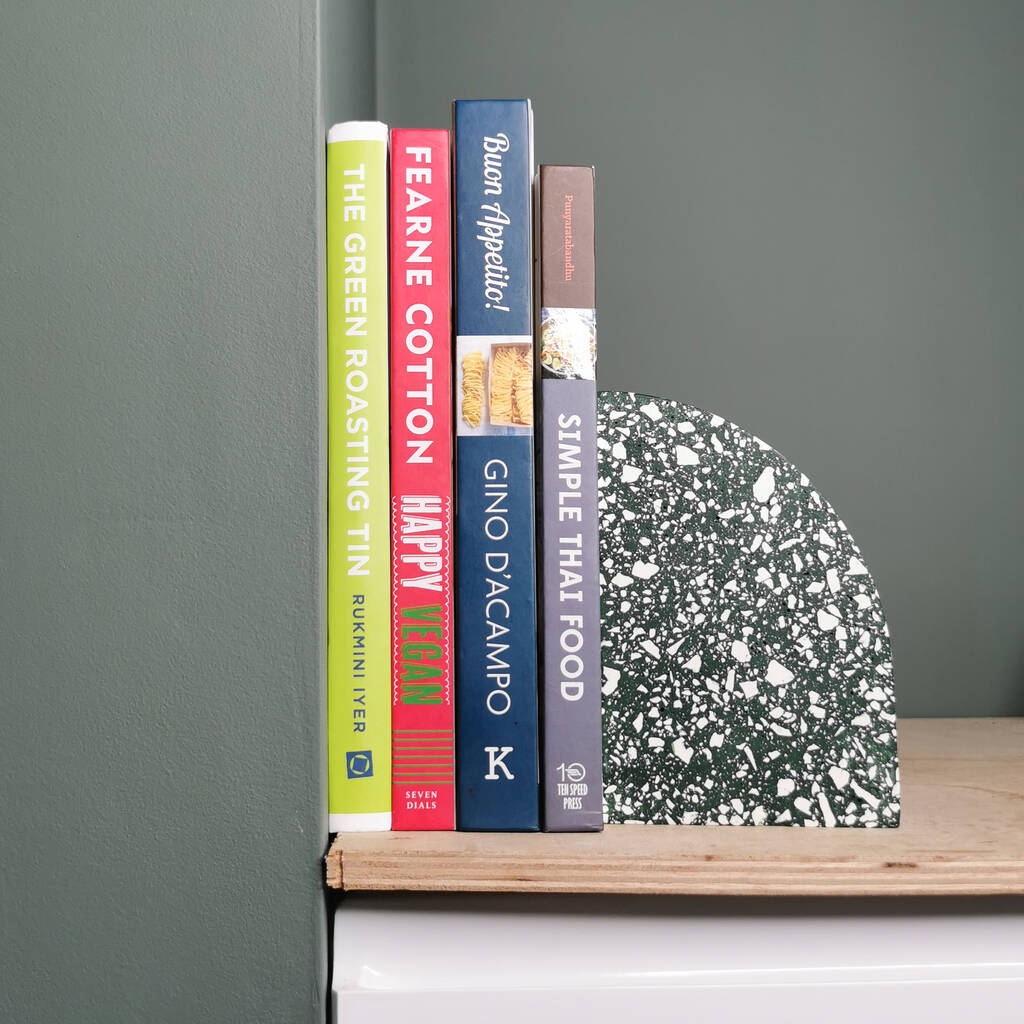 Terrazzo Bookends By Slow Make Studio