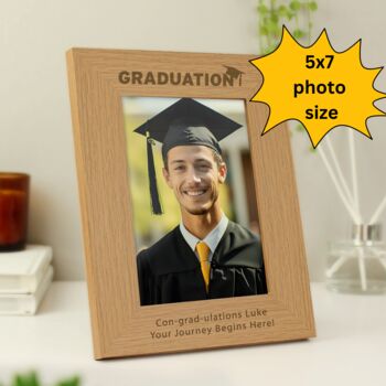 Graduation Gifts Personalised Photo Frame, 4 of 7