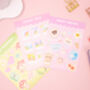 Cute Animal Journal And Planner Sticker Sheets, thumbnail 1 of 6