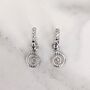 The Ammonite Earrings, Silver, thumbnail 4 of 5