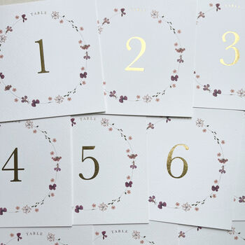 Edith Floral Table Numbers, 4 of 5