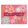 Mini Floral Congratulations Card, thumbnail 2 of 5
