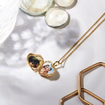 Personalised 18 K Gold Plated Little Heart Locket, 12 of 12