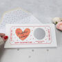 Valentine’s Day Scratch Card With Personalised Heart, thumbnail 3 of 8
