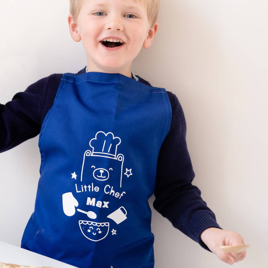 Personalised Little Chef Apron Baking Activity Gift Set, 1 of 8