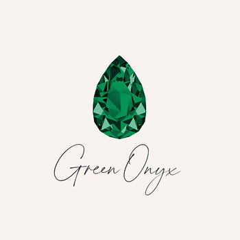 May Birthstone Green Onyx Gold Plated Necklace, 8 of 12