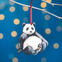 Giant Panda Christmas Tree Decoration, thumbnail 1 of 4