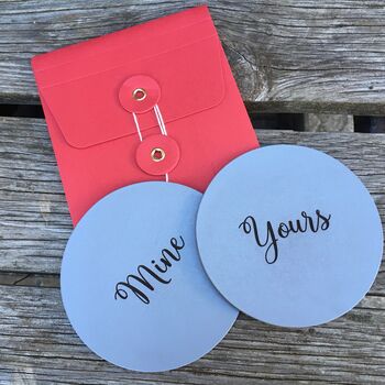 Anniversary Gift Leather Coaster, 3 of 6