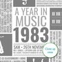 Personalised 40th Birthday 1983 Print Music, thumbnail 6 of 9