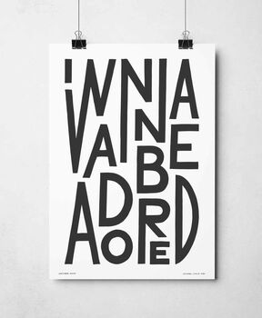 I Wanna Be Adored Print, 7 of 8