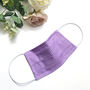 Pack Of Four Lilac And Pink 100% Cotton Face Mask, thumbnail 3 of 3