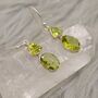 Peridot Sterling Silver August Birthstone Earrings, thumbnail 1 of 11