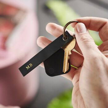 Bluetooth Tracker Personalised Leather Keyring, 4 of 8