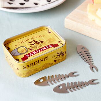 Sardine Cocktail Pics Picnic Forks, 3 of 3