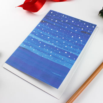 Starry Night Christmas Card, 2 of 5