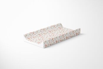 Delicate Floral Deluxe Baby Girl Anti Roll Wedge Changing Mat, 3 of 3