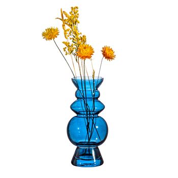 Glass Vase In Rich Blue, 2 of 3
