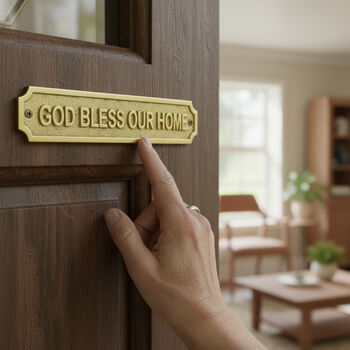 Customisable Brass Plaque For Indications, 2 of 9