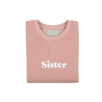 Faded Blush 'Sister' Sweatshirt, 2 of 3