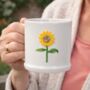 3D Stoneware Sunflower Mug, thumbnail 1 of 2