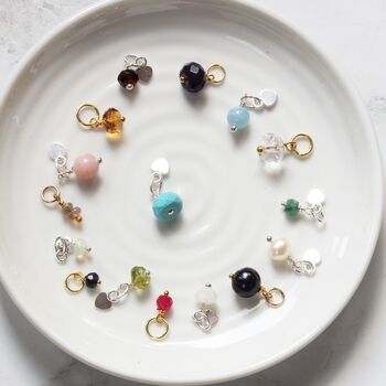 Personalised Cross Necklace With Birthstones, 5 of 12