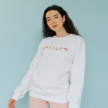 Seafood Medley Embroidered Sweatshirt, 8 of 9