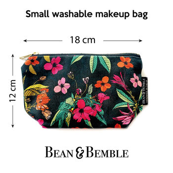 Washable Makeup Bag Colourful Floral Cherry Blossom, 2 of 10