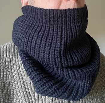 Knitted Snood, Warm And Soft Cowl Scarf, 4 of 4