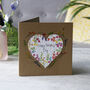 Father's Day Wildflower Seed Heart Card, thumbnail 3 of 9