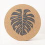 Cork Max Placemat Set Of Two | Monstera, thumbnail 8 of 8