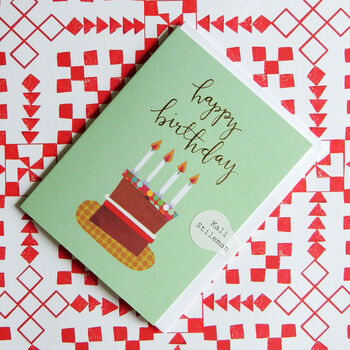 Mini Happy Birthday Cake Card By Kali Stileman Publishing ...