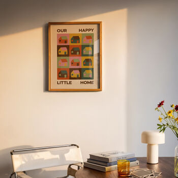 Our Happy Little Home Retro Print, 2 of 7