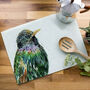 Inky Starling Glass Worktop Saver, thumbnail 6 of 6