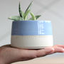'Happy Happy Happy' Ceramic Indoor Plant Pot, thumbnail 2 of 8