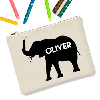 Personalised Animal Icon Zip Up Pencil Case, 11 of 12